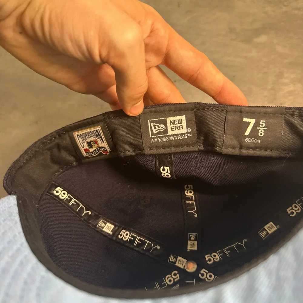 New Era Anaheim Angels‎ Hat 7 5/8 Navy Blue Cooperstown 59FIFTY Fitted Cap